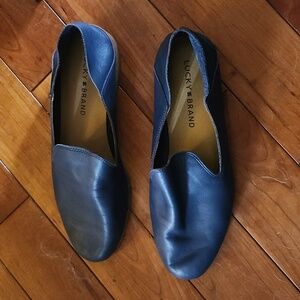 Lucky Brand Blue Leather flats